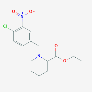 molecular formula C15H19ClN2O4 B6015174 ethyl 1-(4-chloro-3-nitrobenzyl)-2-piperidinecarboxylate 