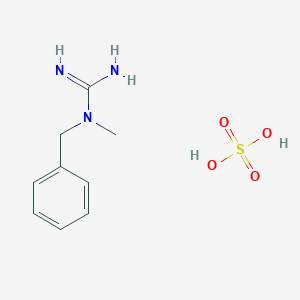 molecular formula C9H15N3O4S B6015220 N-benzyl-N-methylguanidine sulfate 