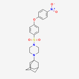 molecular formula C26H31N3O5S B6015334 1-(1-adamantyl)-4-{[4-(4-nitrophenoxy)phenyl]sulfonyl}piperazine 