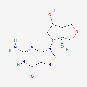 molecular formula C12H15N5O4 B601534 恩替卡韦杂质 14 CAS No. 1984788-96-6
