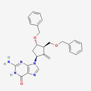 2-Amino-9-((1S,3R,4S)-4-(benzyloxy)-3-((benzyloxy)methyl)-2-methylenecyclopentyl)-1H-purin-6(9H)-one