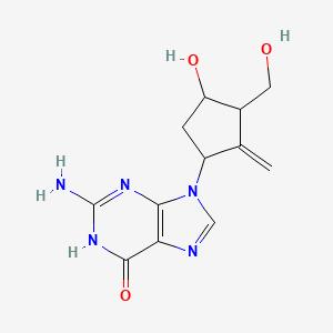 2-Amino-9-((1R,3S,4R)-4-hydroxy-3-(hydroxymethyl)-2-methylenecyclopentyl)-1H-purin-6(9H)-one