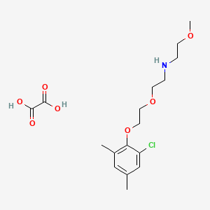 molecular formula C17H26ClNO7 B6015406 N-[2-[2-(2-chloro-4,6-dimethylphenoxy)ethoxy]ethyl]-2-methoxyethanamine;oxalic acid 