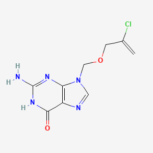 2-amino-9-(((2-chloroprop-2-en-1-yl)oxy)methyl)-1,9-dihydro-6H-purin-6-one