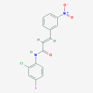 molecular formula C15H10ClIN2O3 B6015464 N-(2-chloro-4-iodophenyl)-3-(3-nitrophenyl)acrylamide 