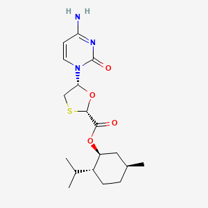 molecular formula C18H27N3O4S B601555 ent-Lamivudine Acid (1S,2R,5S)-5-Methyl-2-isopropylcyclohexyl Ester CAS No. 147126-74-7