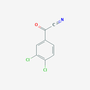 molecular formula C8H3Cl2NO B601565 3,4-Dichlorobenzoyl cyanide CAS No. 35022-44-7