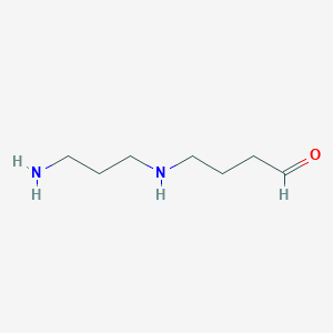 molecular formula C7H16N2O B601572 N-(3-Aminopropyl)-4-Aminobutanal CAS No. 136849-70-2