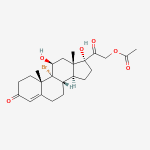 molecular formula C23H31BrO6 B601576 9-Bromo-11,17,21-trihydroxypregn-4-ene-3,20-dione21-acetate CAS No. 50733-54-5