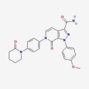 molecular formula C25H23N5O4 B601577 阿哌沙班脱氢杂质 CAS No. 1074549-89-5