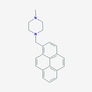 molecular formula C22H22N2 B6015785 1-methyl-4-(1-pyrenylmethyl)piperazine 