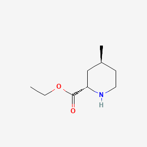 molecular formula C9H17NO2 B601583 (2S,4S)-乙基 4-甲基哌啶-2-羧酸酯 CAS No. 78306-52-2