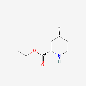 molecular formula C9H17NO2 B601595 (2S,4R)-Ethyl 4-methylpiperidine-2-carboxylate CAS No. 79199-62-5