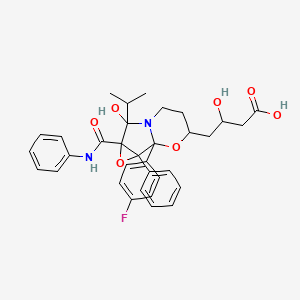 molecular formula C33H34FN2O7Na B601600 Atorvastatin Cyclic Sodium Salt (Fluorophenyl) Impurity CAS No. 873950-18-6