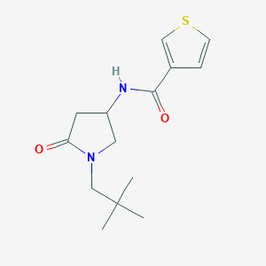 molecular formula C14H20N2O2S B6016008 N-[1-(2,2-dimethylpropyl)-5-oxo-3-pyrrolidinyl]-3-thiophenecarboxamide 