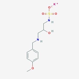 molecular formula C11H17KN2O5S B6016066 potassium;N-[2-hydroxy-3-[(4-methoxyphenyl)methylamino]propyl]sulfamate 