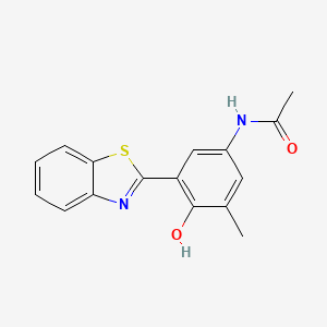 molecular formula C16H14N2O2S B6016107 N-[3-(1,3-benzothiazol-2-yl)-4-hydroxy-5-methylphenyl]acetamide 