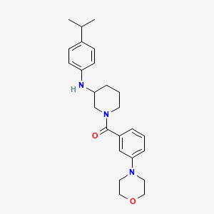 molecular formula C25H33N3O2 B6016237 N-(4-isopropylphenyl)-1-[3-(4-morpholinyl)benzoyl]-3-piperidinamine 