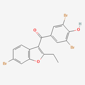 molecular formula C17H11Br3O3 B601624 Benzbromarone Impurity B CAS No. 1402819-05-9