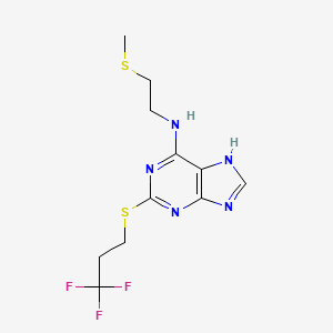 molecular formula C11H14F3N5S2 B601631 坎格雷洛杂质 8 CAS No. 1830294-25-1