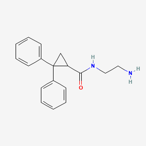 molecular formula C18H20N2O B601637 N-(2-氨基乙基)-2,2-二苯基环丙烷-1-甲酰胺 CAS No. 109546-07-8
