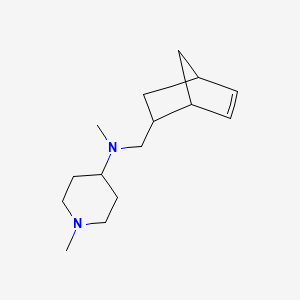 molecular formula C15H26N2 B6016412 N-(bicyclo[2.2.1]hept-5-en-2-ylmethyl)-N,1-dimethyl-4-piperidinamine 