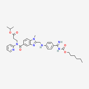 molecular formula C35H43N7O5 B601644 Dabigatran etexilate impurity 1 CAS No. 1610758-19-4