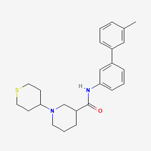 molecular formula C24H30N2OS B6016451 N-(3'-methyl-3-biphenylyl)-1-(tetrahydro-2H-thiopyran-4-yl)-3-piperidinecarboxamide 