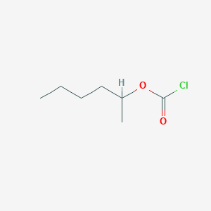 molecular formula C7H13ClO2 B601648 Chlorocarbonic acid-(1-methyl-pentyl ester) CAS No. 265659-62-9