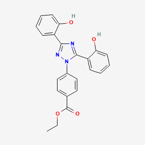 molecular formula C23H19N3O4 B601665 Deferasirox Ethyl Ester CAS No. 201530-79-2
