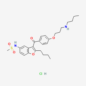 molecular formula C27H37ClN2O5S B601679 Debutyldronedarone hydrochloride CAS No. 197431-02-0