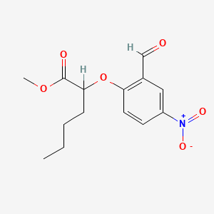 Methyl 2-(2-formyl-4-nitrophenoxy)hexanoate