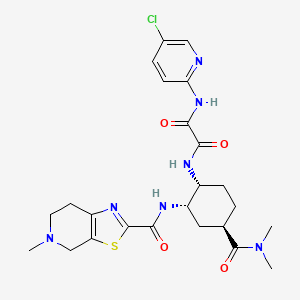 N1-(5-Chloropyridin-2-yl)-N2-((1R,2S,4R)-4-(dimethylcarbamoyl)-2-(5-methyl-4,5,6,7-tetrahydrothiazolo[5,4-c]pyridine-2-carboxamido)cyclohexyl)oxalamide
