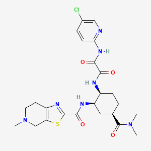 N1-(5-Chloropyridin-2-yl)-N2-((1S,2R,4R)-4-(dimethylcarbamoyl)-2-(5-methyl-4,5,6,7-tetrahydrothiazolo[5,4-c]pyridine-2-carboxamido)cyclohexyl)oxalamide