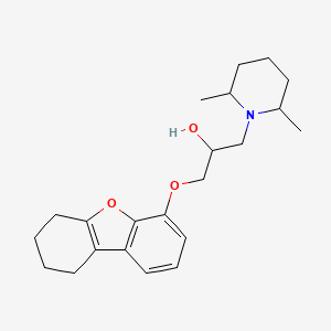 molecular formula C22H31NO3 B6016832 1-(2,6-Dimethylpiperidin-1-yl)-3-(6,7,8,9-tetrahydrodibenzofuran-4-yloxy)propan-2-ol 