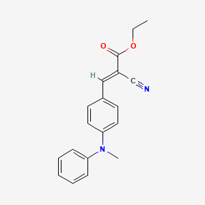 molecular formula C19H18N2O2 B6016846 ETHYL (E)-2-CYANO-3-[4-(METHYLANILINO)PHENYL]-2-PROPENOATE 