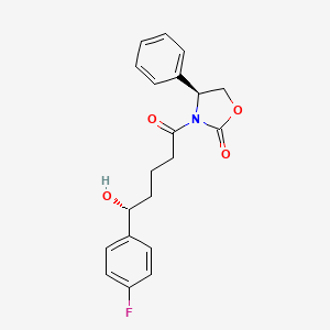 molecular formula C20H20FNO4 B601697 (S)-3-((R)-5-(4-fluorophenyl)-5-hydroxypentanoyl)-4-phenyloxazolidin-2-one CAS No. 528565-93-7