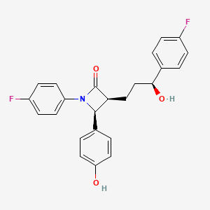 molecular formula C24H21F2NO3 B601703 (3S,4S)-1-(4-Fluorophenyl)-3-((S)-3-(4-fluorophenyl)-3-hydroxypropyl)-4-(4-hydroxyphenyl)azetidin-2-one CAS No. 1593543-07-7