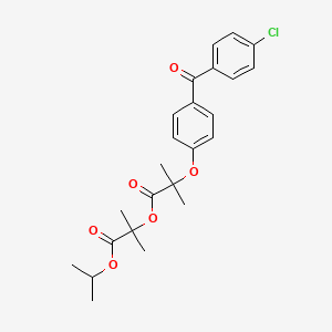 molecular formula C24H27ClO6 B601708 Fenofibrate Impurity G CAS No. 217636-48-1