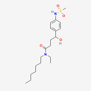 molecular formula C20H34N2O4S B601726 N-Ethyl-n-heptyl-4-hydroxy-4-(4-(methylsulfonamido)phenyl)butanamide CAS No. 160087-98-9