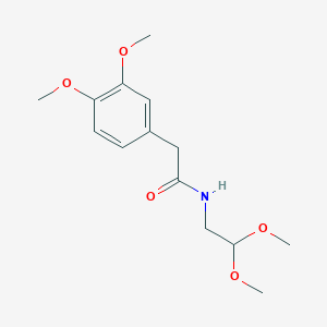 molecular formula C14H21NO5 B601732 N-(2,2-dimethoxy-ethyl)-3,4-dimethoxyphenylacetamide CAS No. 73954-34-4