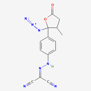 2-[2-[4-(2-Azidotetrahydro-3-Methyl-5-oxo-2-furanyl)phenyl]hydrazinylidene]propanedinitrile