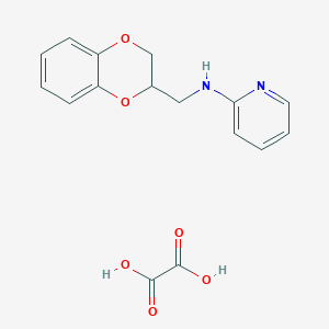 molecular formula C16H16N2O6 B6017406 N-(2,3-dihydro-1,4-benzodioxin-2-ylmethyl)-2-pyridinamine oxalate 