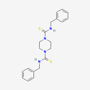 molecular formula C20H24N4S2 B6017416 N,N'-dibenzylpiperazine-1,4-dicarbothioamide 