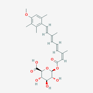 molecular formula C27H34O9 B601746 13-cis Acitretin O-beta-D-Glucuronide CAS No. 146090-81-5