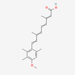 molecular formula C21H26O3 B601747 9-(4-Methoxy-2,3,6-trimethylphenyl)-3,7-dimethyl-2,4,6,8-nonatetraenoic acid CAS No. 419534-31-9