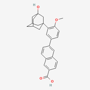 molecular formula C28H28O4 B601748 Hydroxy Adapalene CAS No. 1346599-76-5
