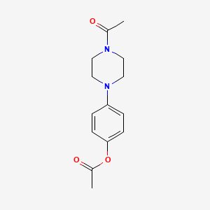 4-(4-Acetylpiperazin-1-yl)phenyl acetate