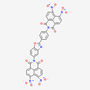 molecular formula C37H15N7O13 B6017593 2-[4-[5-(6,7-Dinitro-1,3-dioxobenzo[de]isoquinolin-2-yl)-1,3-benzoxazol-2-yl]phenyl]-6,7-dinitrobenzo[de]isoquinoline-1,3-dione 