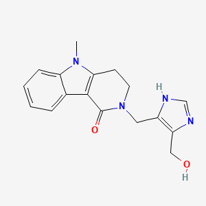molecular formula C17H18N4O2 B601765 Hydroxymethyl Alosetron CAS No. 863485-46-5
